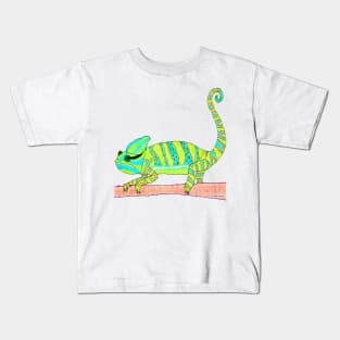 Green Chameleon Kids T-Shirt